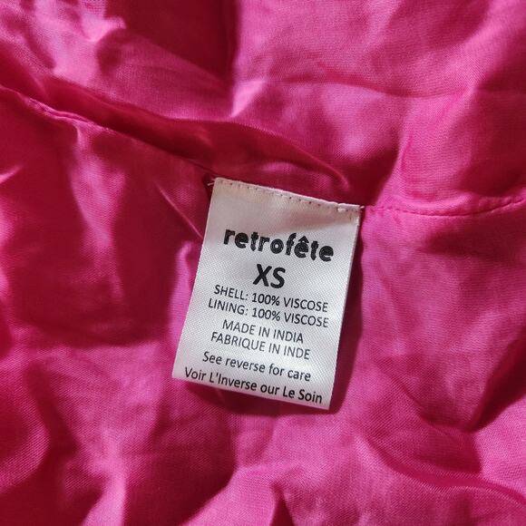 Retrofete Gabrielle Robe Dress in Hot Pink Sequins Size XS NWT - Picture 11 of 12